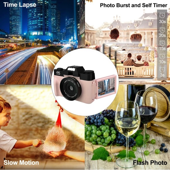 4K 48MP Digital Camera for Photography, Vlogging Camera for YouTube - Picture 4 of 5